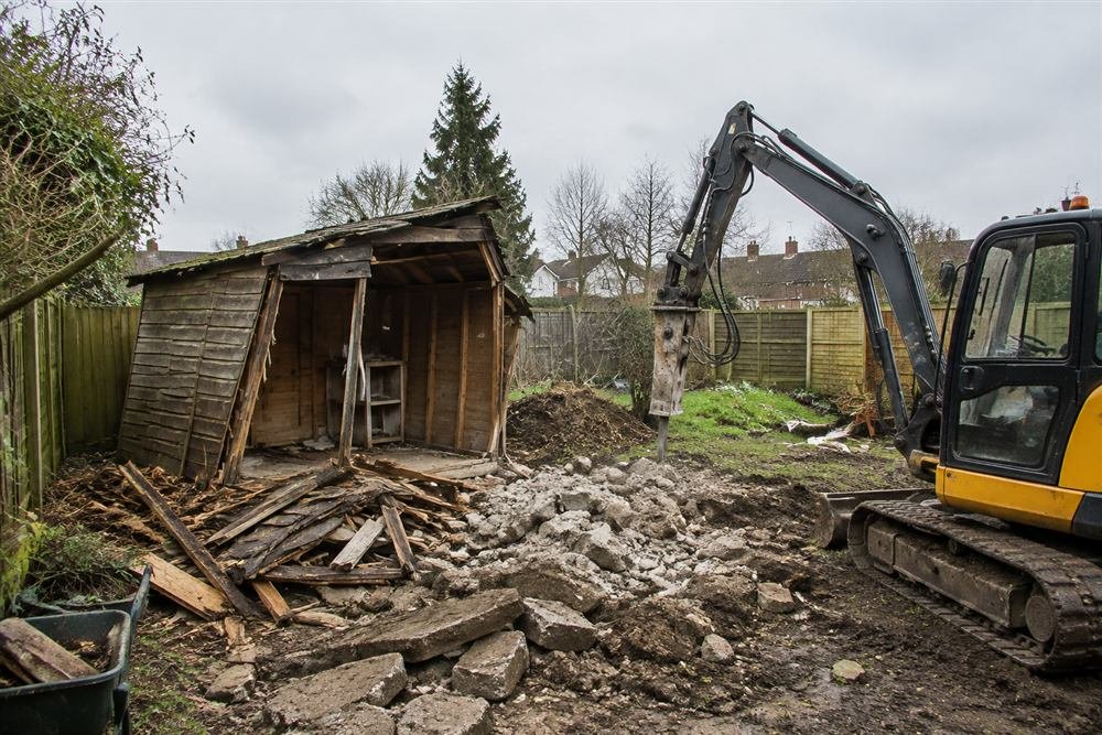 Old garden shed demolished and site cleared